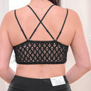 Midnight Lace Bralette – Criss-Cross Back & Adjustable Fit