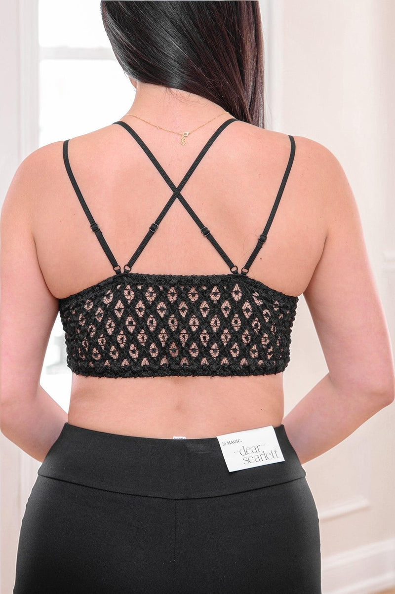 Midnight Lace Bralette - Three Mad Hatters Mercantile 