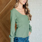 Terrific Texture Scoop Neck Top Tops   