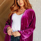 The Best Policy Velvet Balloon Sleeve Top Tops   