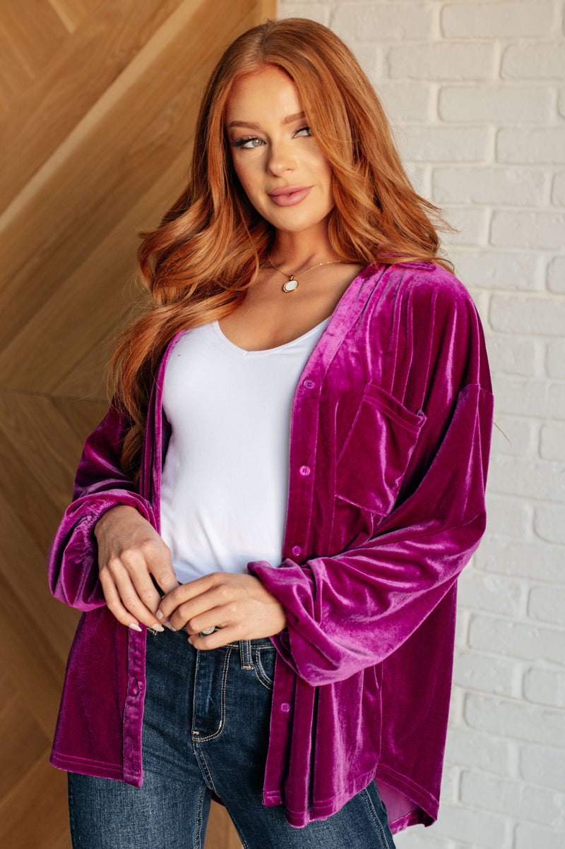 The Best Policy Velvet Balloon Sleeve Top Tops   