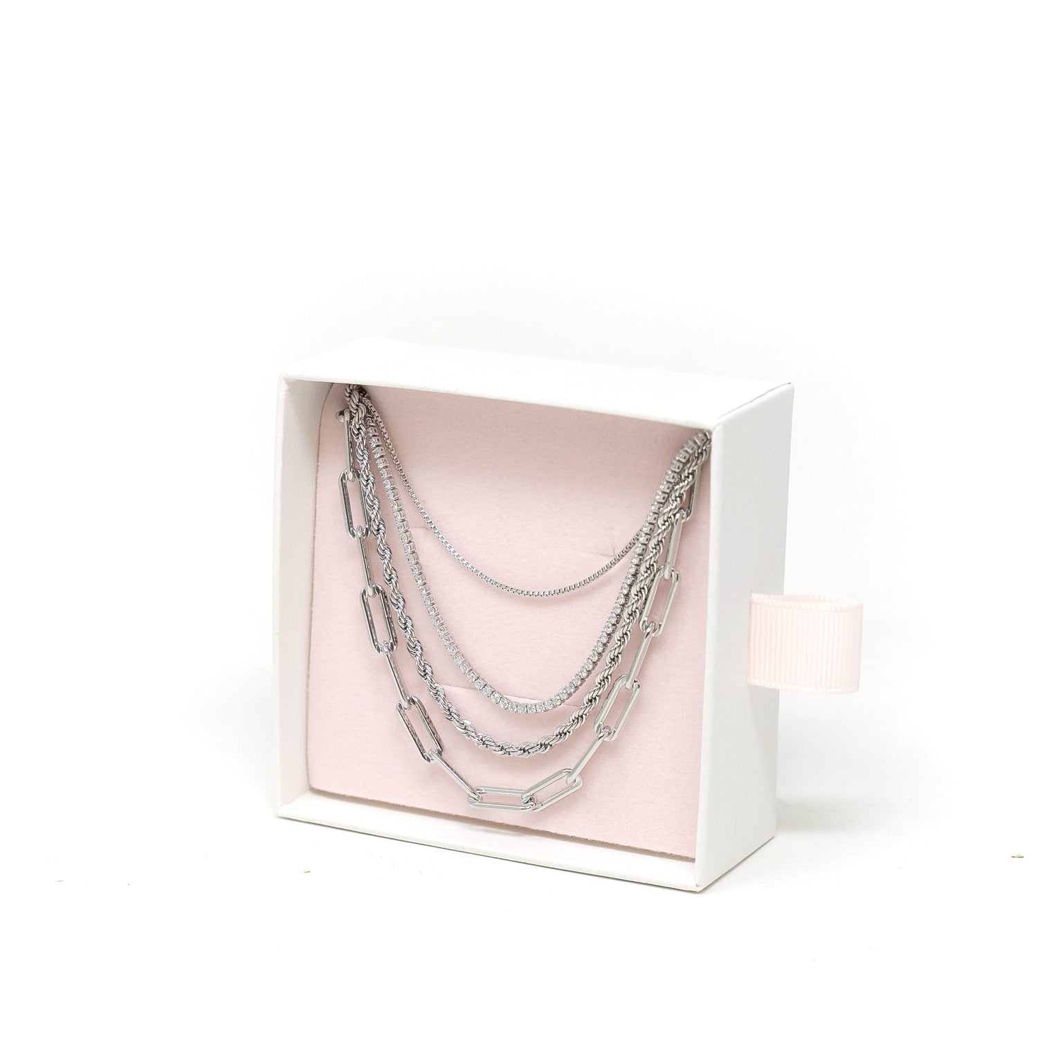 The Essentials Layering Set Necklaces Silver  