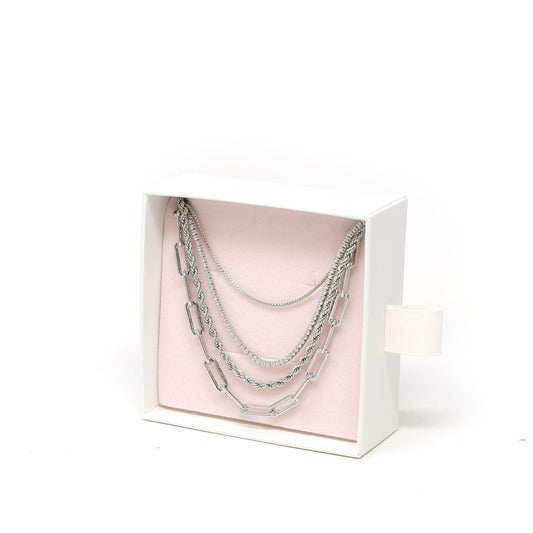 The Essentials Layering Set Necklaces Silver  