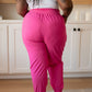 The Motive Slouch Jogger in Hot Pink Bottoms   