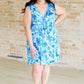 The Suns Been Quite Kind V-Neck Dress in Blue Womens Dresses   