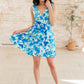 The Suns Been Quite Kind V-Neck Dress in Blue Womens Dresses   