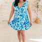 The Suns Been Quite Kind V-Neck Dress in Blue Womens Dresses   