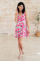 The Suns Been Quite Kind V-Neck Dress in Pink Womens Dresses   