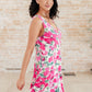 The Suns Been Quite Kind V-Neck Dress in Pink Womens Dresses   