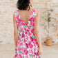 The Suns Been Quite Kind V-Neck Dress in Pink Womens Dresses   