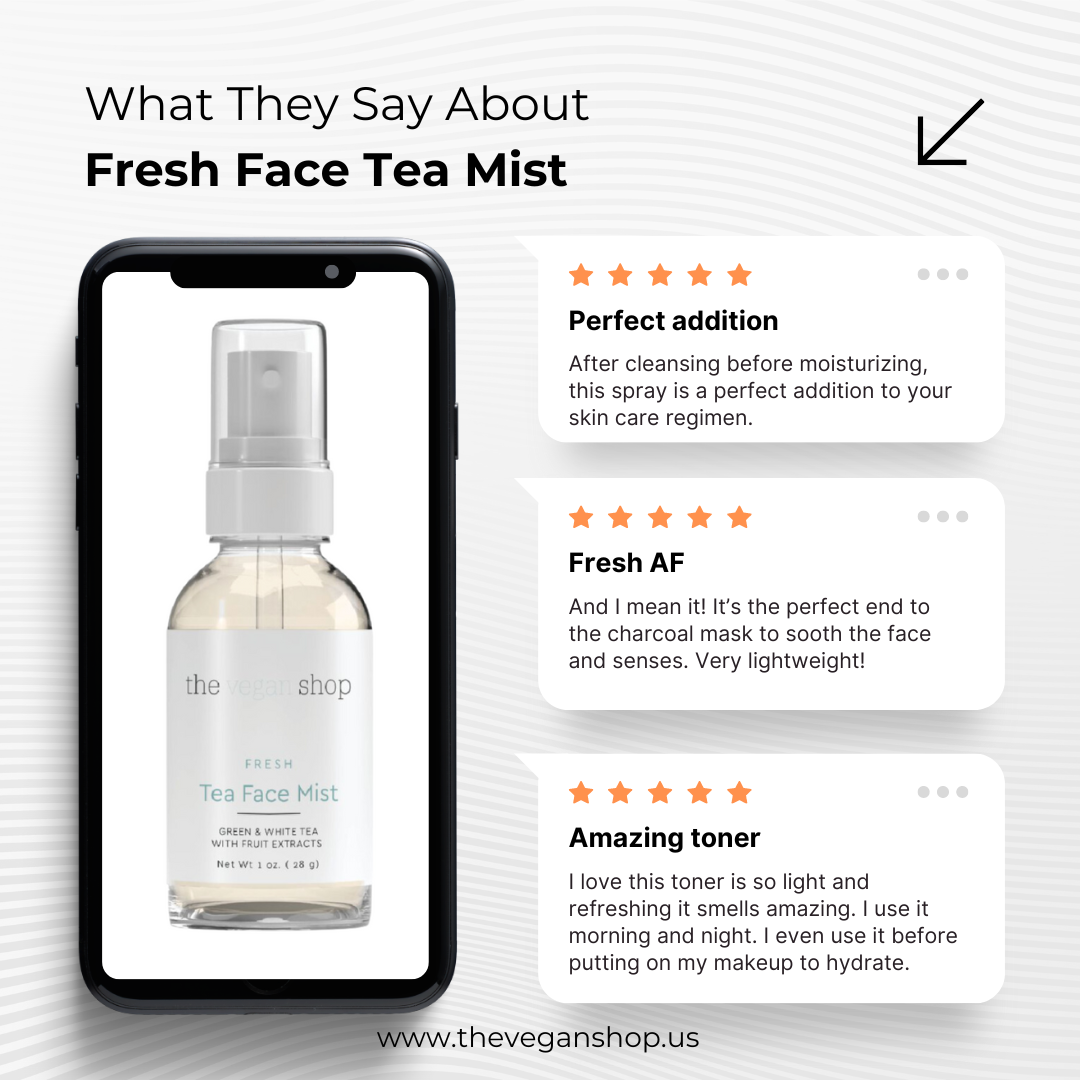 Fresh Face Tea Mist - The Vegan Shop Natural Lotion   