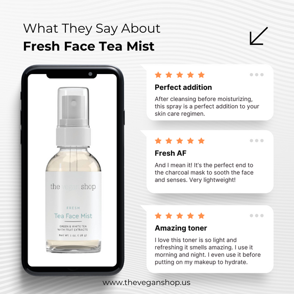 Fresh Face Tea Mist - The Vegan Shop Natural Lotion   