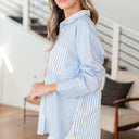 This or That Striped Button Down