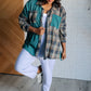 Tied for Time Thermal Plaid Button Up Tops   