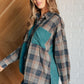 Tied for Time Thermal Plaid Button Up Tops   