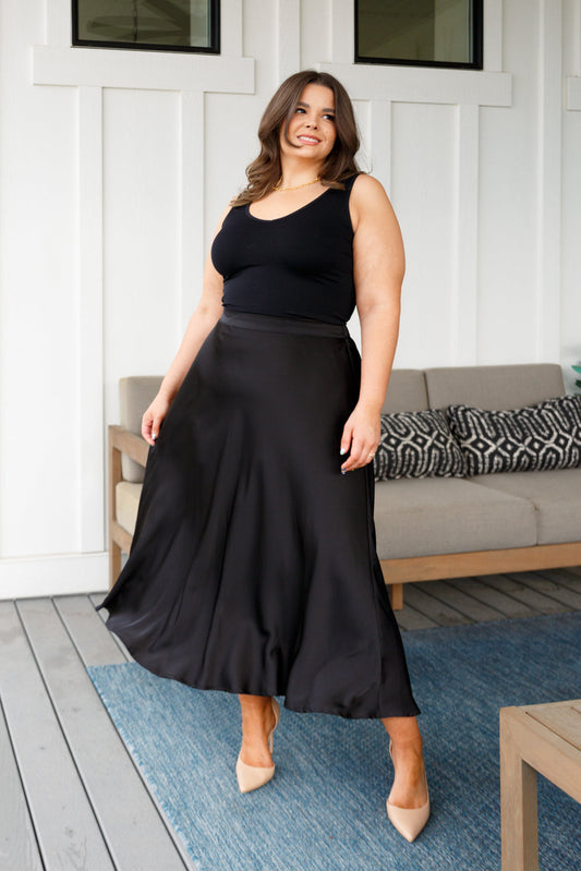 Timeless Tale Maxi Skirt in Black Bottoms   