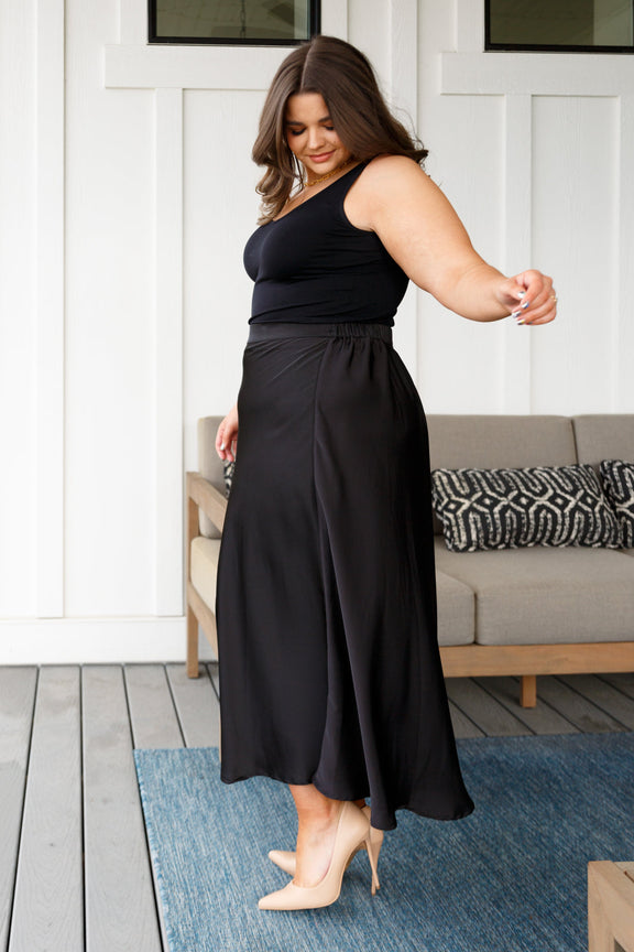 Timeless Tale Maxi Skirt in Black Bottoms   