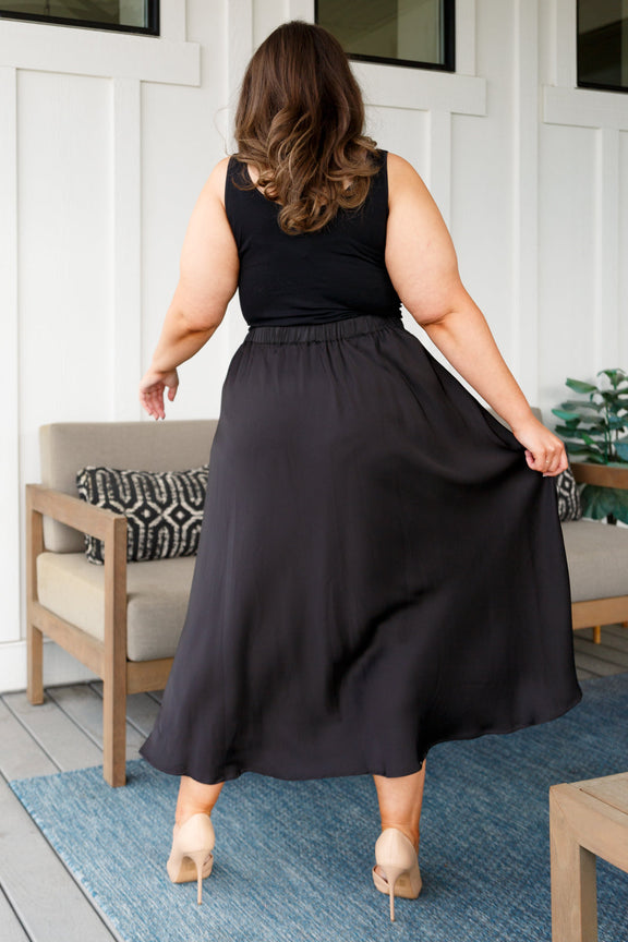 Timeless Tale Maxi Skirt in Black Bottoms   