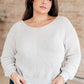 Told You So Ribbed Knit V Neck Sweater in Oatmeal Tops   