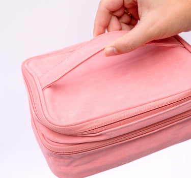 Travel Cord Organizer Case in Pink