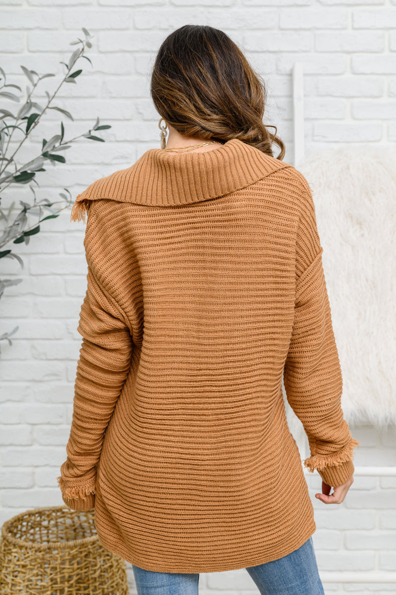 Travel Far & Wide Sweater in Taupe Womens