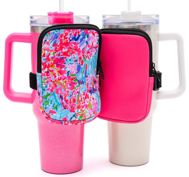 Tumbler Zip Pouch Sets in Assorted Colors