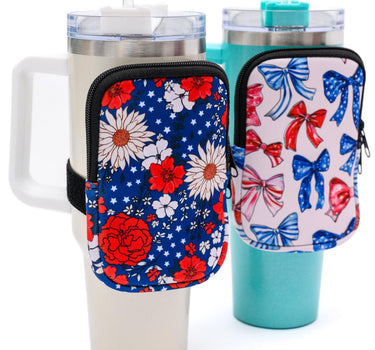 Tumbler Zip Pouch Sets in Assorted Colors