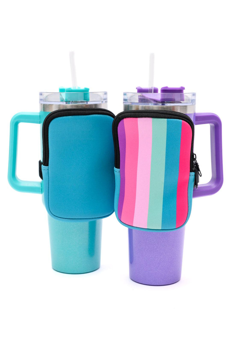 Tumbler Zip Pouch Sets in Assorted Colors - Three Mad Hatters Mercantile 