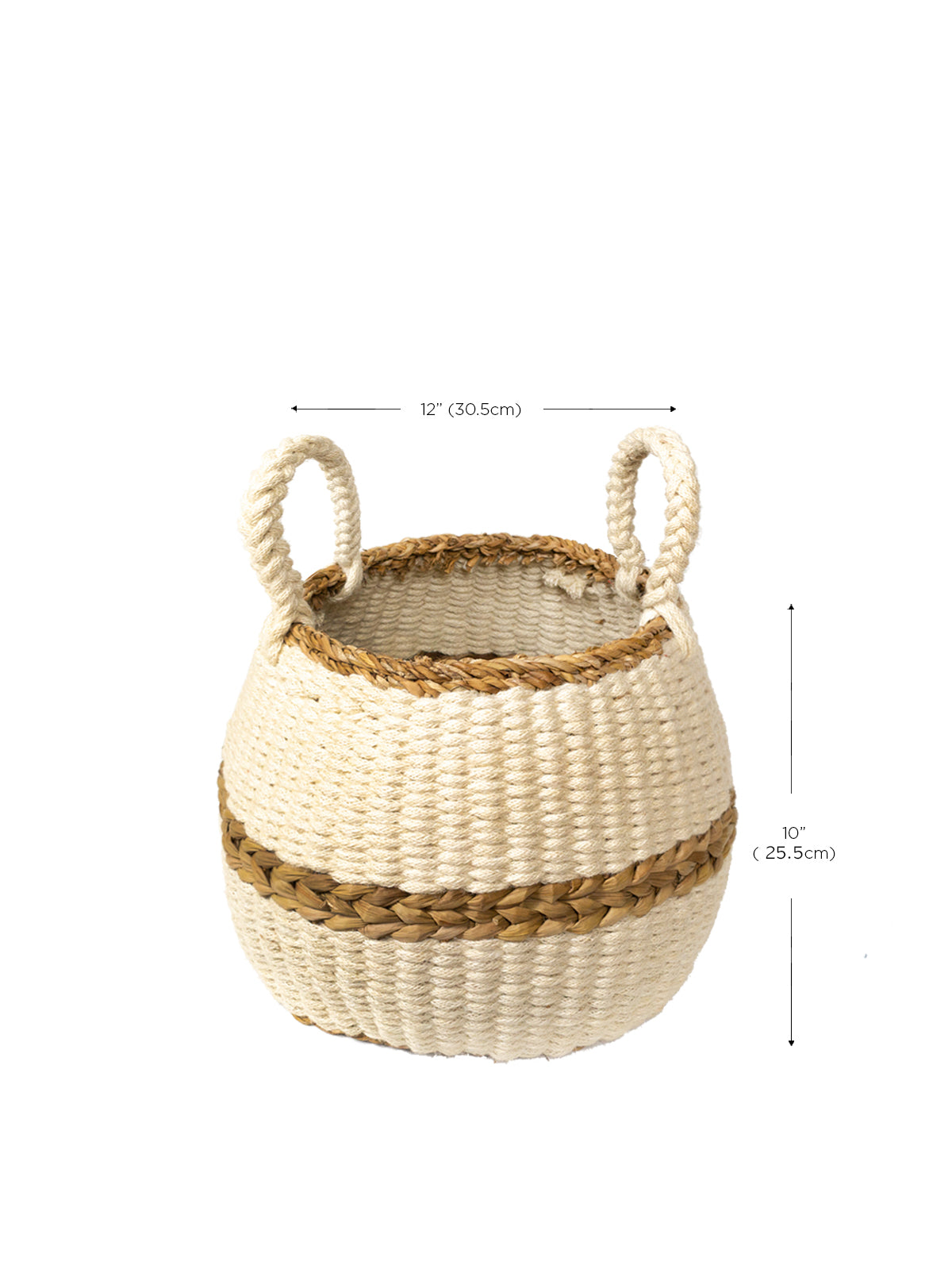 Ula Blanco Basket Basket with Handle   