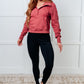 Under Her Spell Half Zip Pullover in Mauve Tops