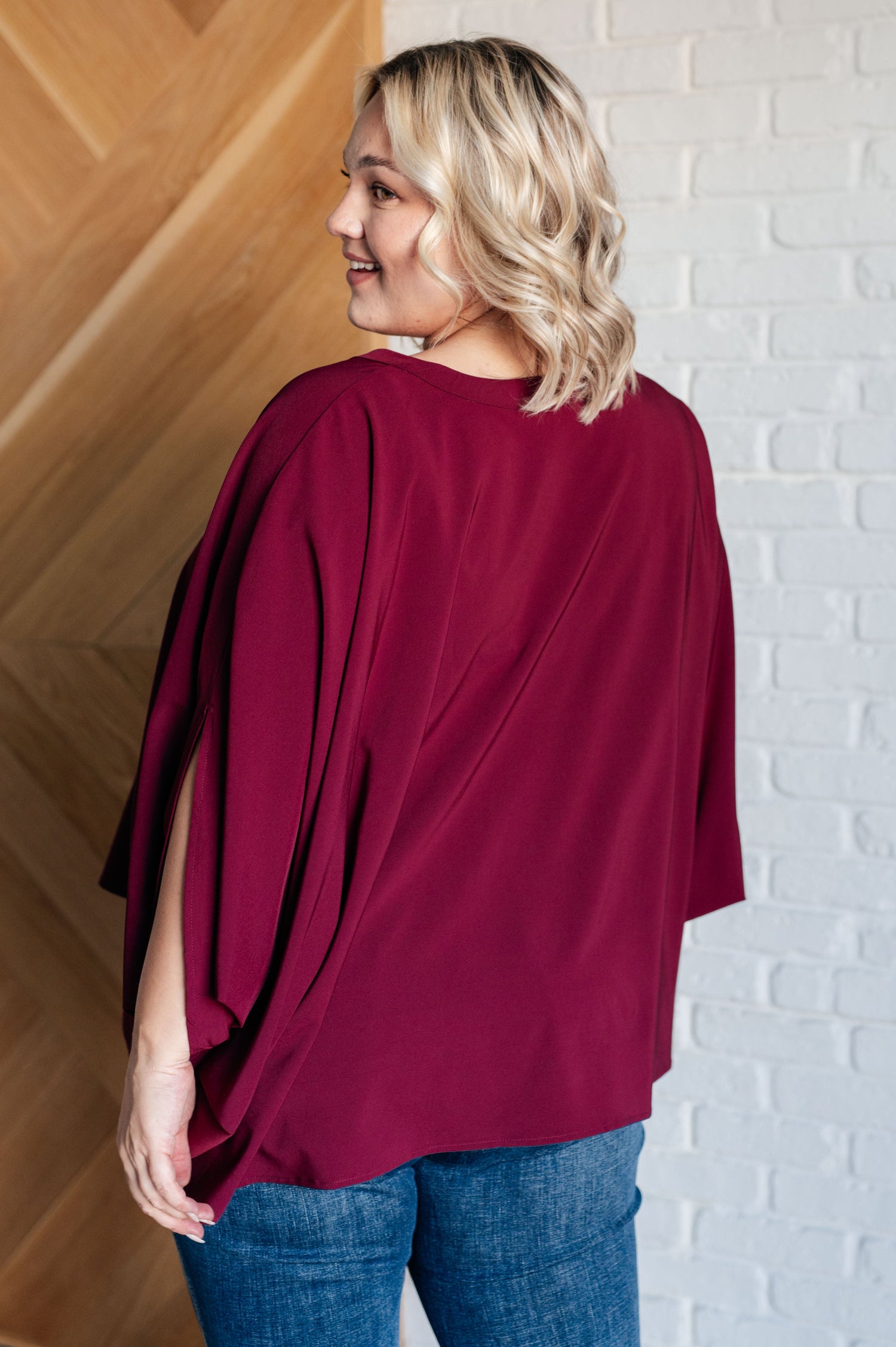 Universal Philosophy Blouse in Wine Blouses