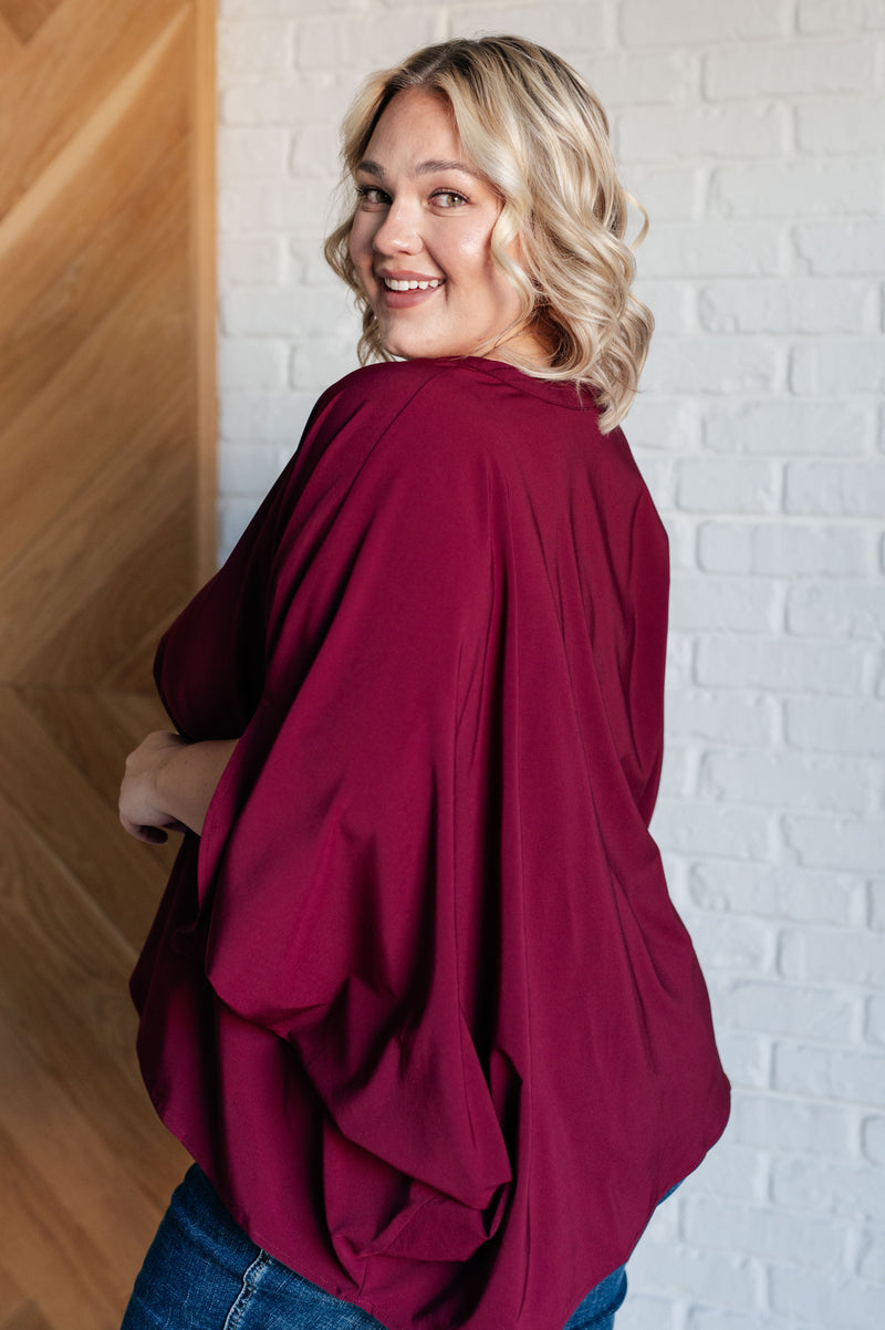 Universal Philosophy Blouse in Wine Blouses