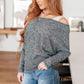 Warm Thoughts Ribbed Top in Charcoal Tops   