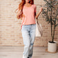 We Go Together Top In Cantaloupe Womens Tops   