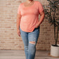 We Go Together Top In Cantaloupe Womens Tops   