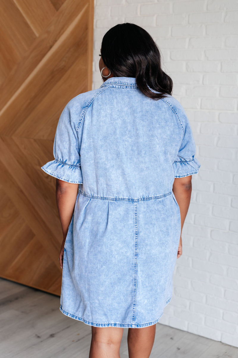 Westward Movement Denim Shirtdress Dresses   