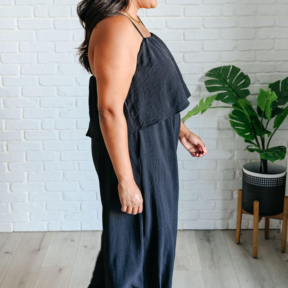 When All is Said and Done Spaghetti Strap Jumpsuit - Three Mad Hatters Mercantile 
