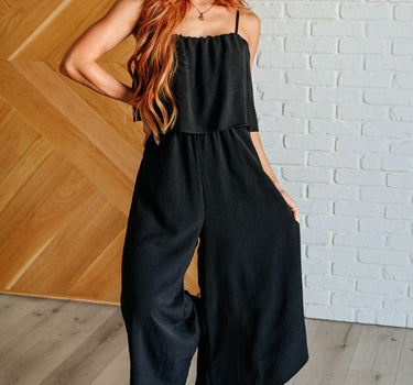 When All is Said and Done Spaghetti Strap Jumpsuit