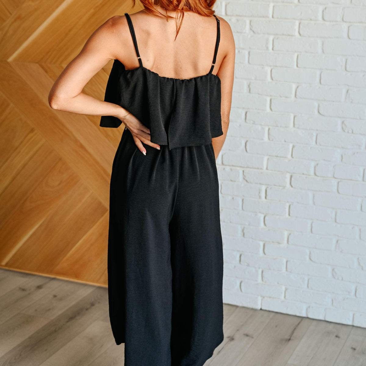 When All is Said and Done Spaghetti Strap Jumpsuit - Three Mad Hatters Mercantile 