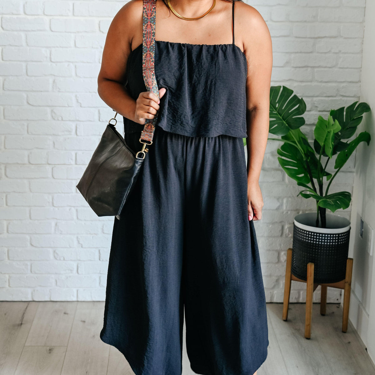 When All is Said and Done Spaghetti Strap Jumpsuit - Three Mad Hatters Mercantile 