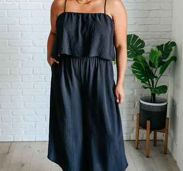 When All is Said and Done Spaghetti Strap Jumpsuit