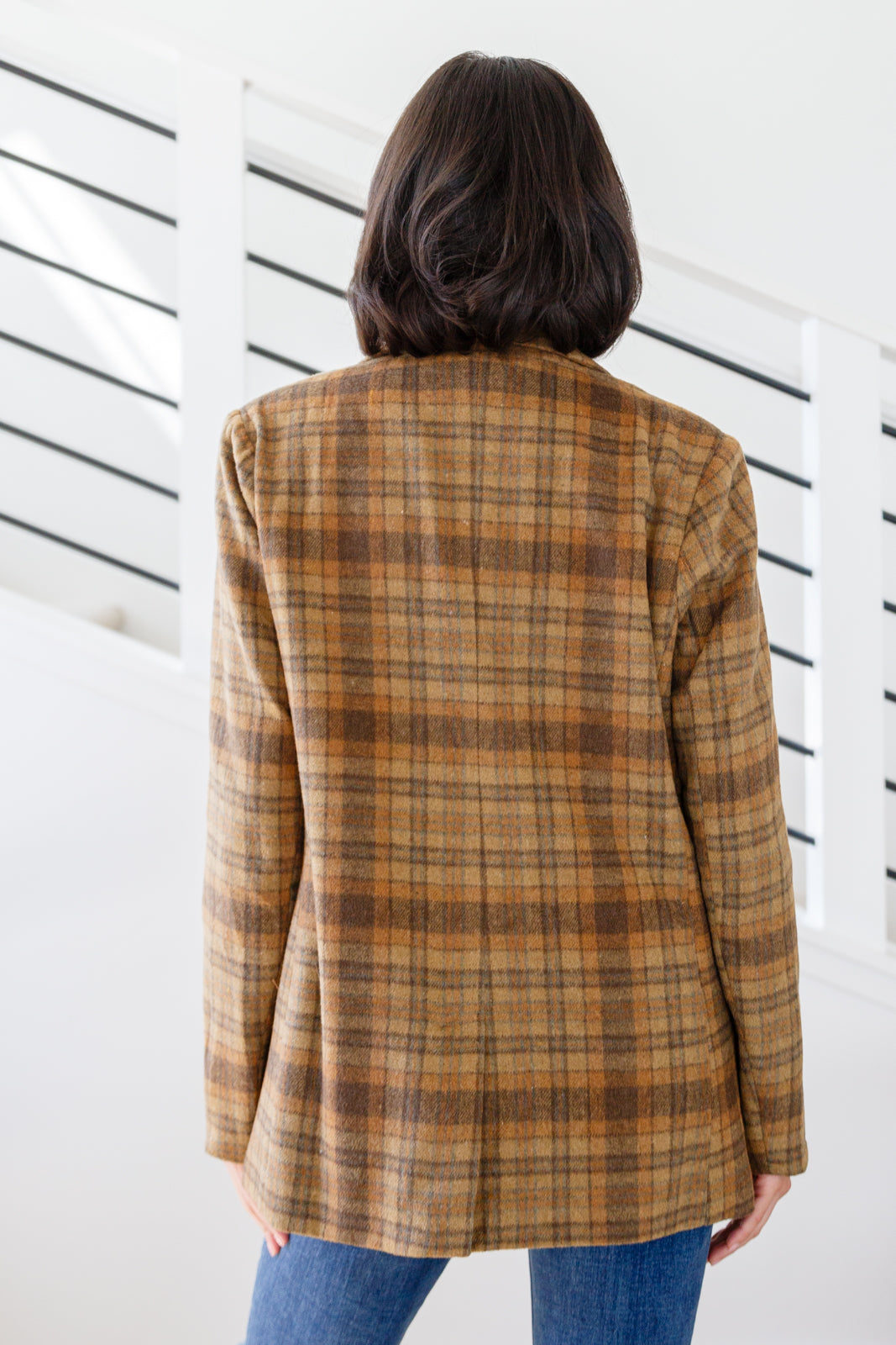 World Class Plaid Blazer Layers   