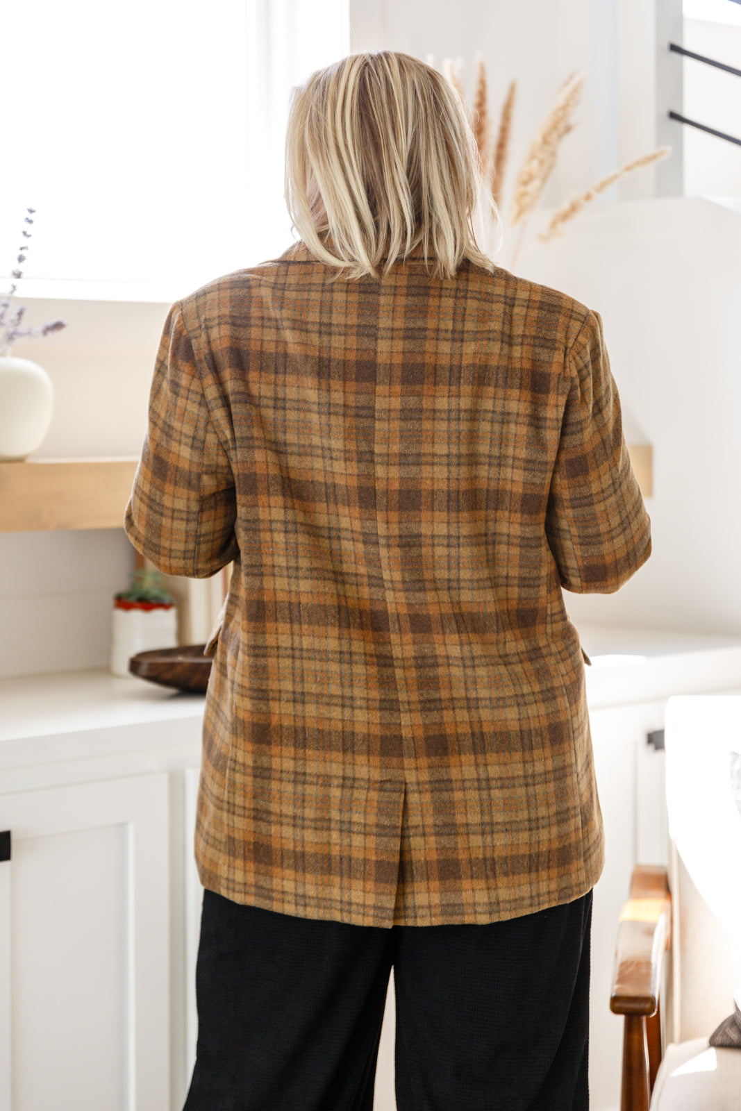 World Class Plaid Blazer Layers   