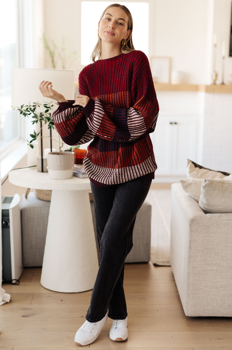 World of Wonder Striped Sweater Tops   