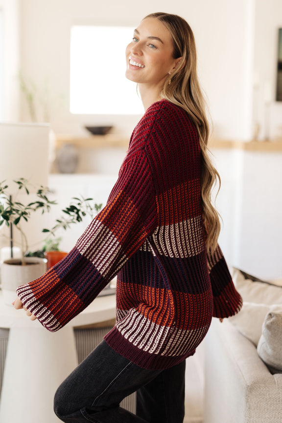 World of Wonder Striped Sweater Tops   