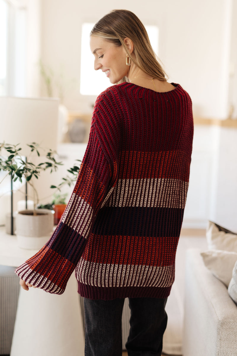 World of Wonder Striped Sweater Tops   