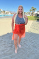 Wrapped In Summer Versatile Swim Cover in Orange Swimwear   