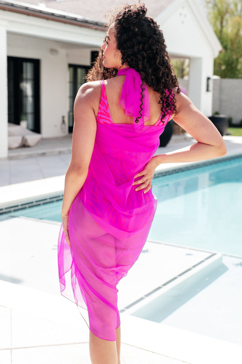 Wrapped In Summer Versatile Swim Cover in Pink Swimwear   