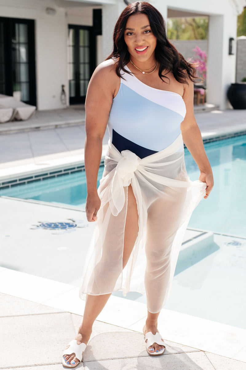 Wrapped In Summer Versatile Swim Cover in White Swimwear   