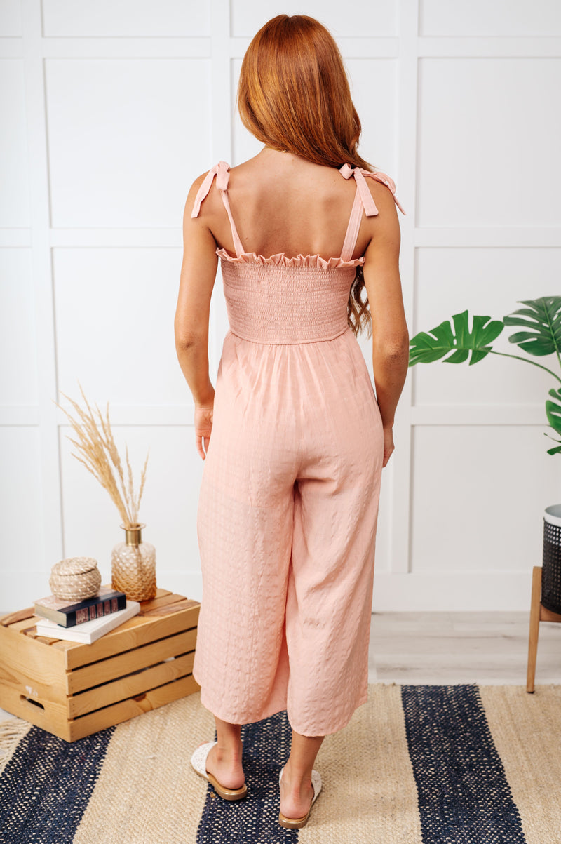 You Swoon, You Sigh Ruffle Neckline Jumpsuit Jumpsuits & Rompers   